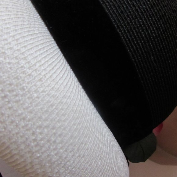SALE Vintage Hat Lampshade Style Black White Red Rose main image 5